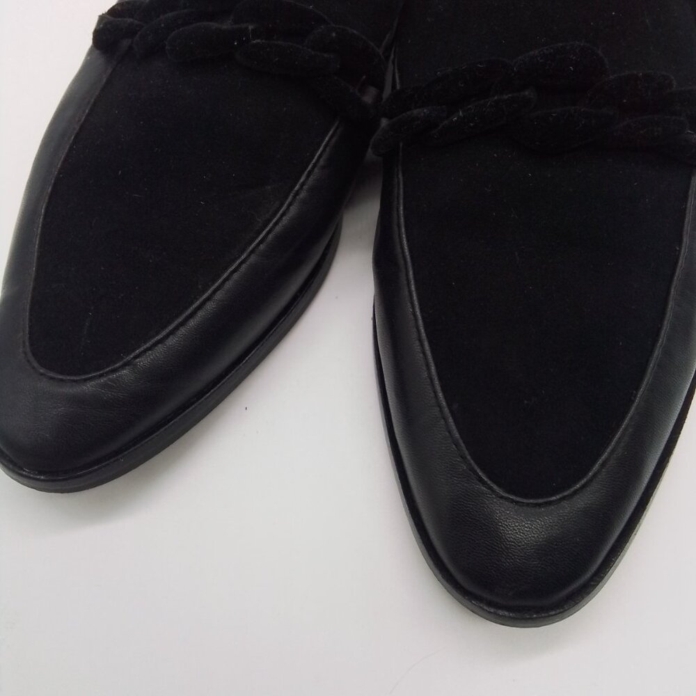 NWOT VINCE CAMUTO FORONNI POINTED TOE BLACK SUEDE LOAFERS SIZE 6.5 - Picture 2 of 6